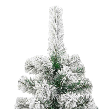 Kunstigt Hinged Juletræ 300 LED'er Grøn og Hvid 180 cm