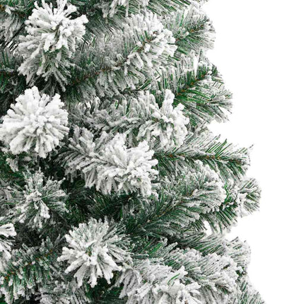 Kunstigt Hinged Juletræ 300 LED'er Grøn og Hvid 210 cm