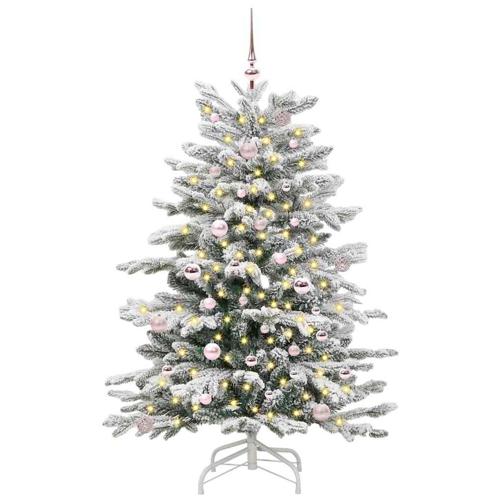 Kunstigt Hinged Juletræ Hvid 150 cm PE og PVC