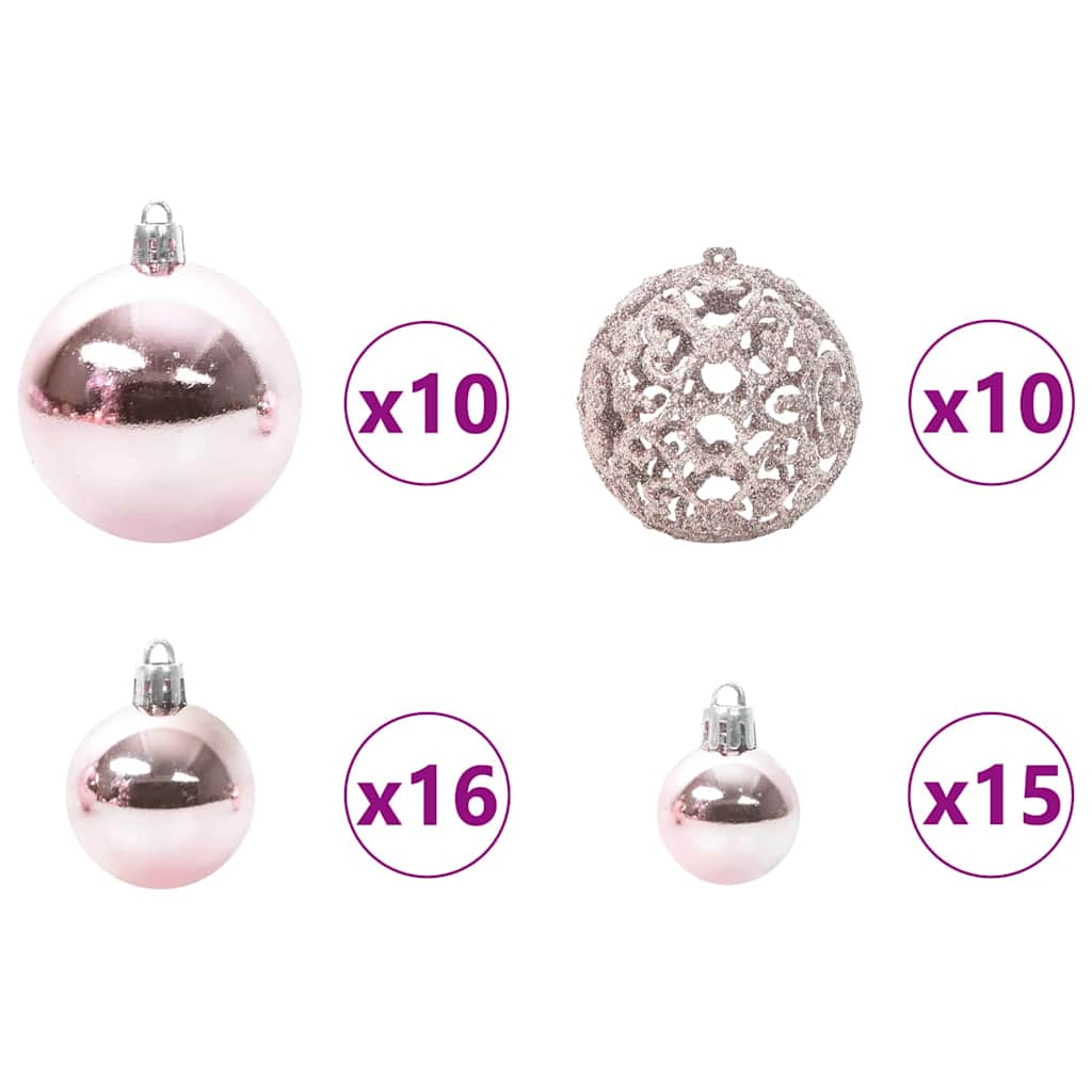 Kunstigt juletræ med 300 LED'er Grøn 240 cm PVC og metal