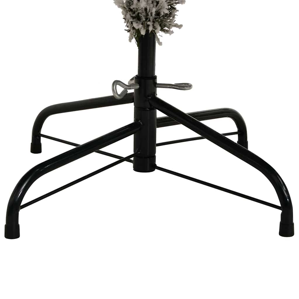 Kunstigt juletræ Grøn og Hvid 210 cm PVC og metal