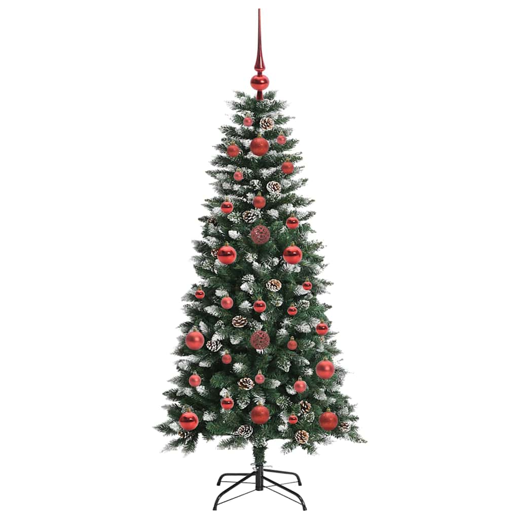 Kunstigt juletræ med stativ Grøn 120 cm PVC og plastik og stål