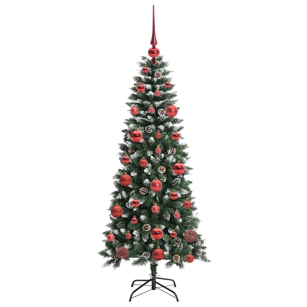 Kunstigt juletræ med stativ Grøn 150 cm PVC og plastik og stål