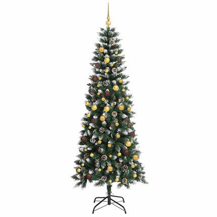 Kunstigt juletræ Grøn 240 cm PVC, plastik og stål