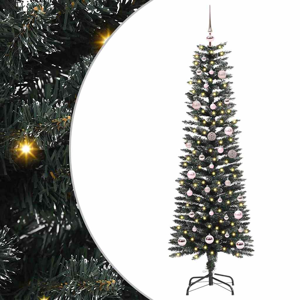 Kunstigt juletræ med stativ Grøn 150 cm PVC og plastik og stål