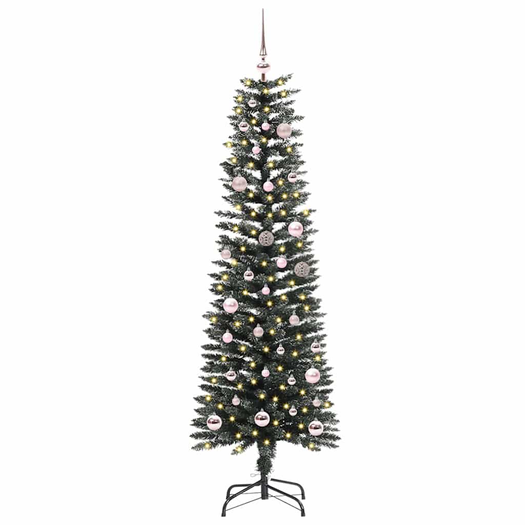 Kunstigt juletræ med stativ Grøn 150 cm PVC og plastik og stål