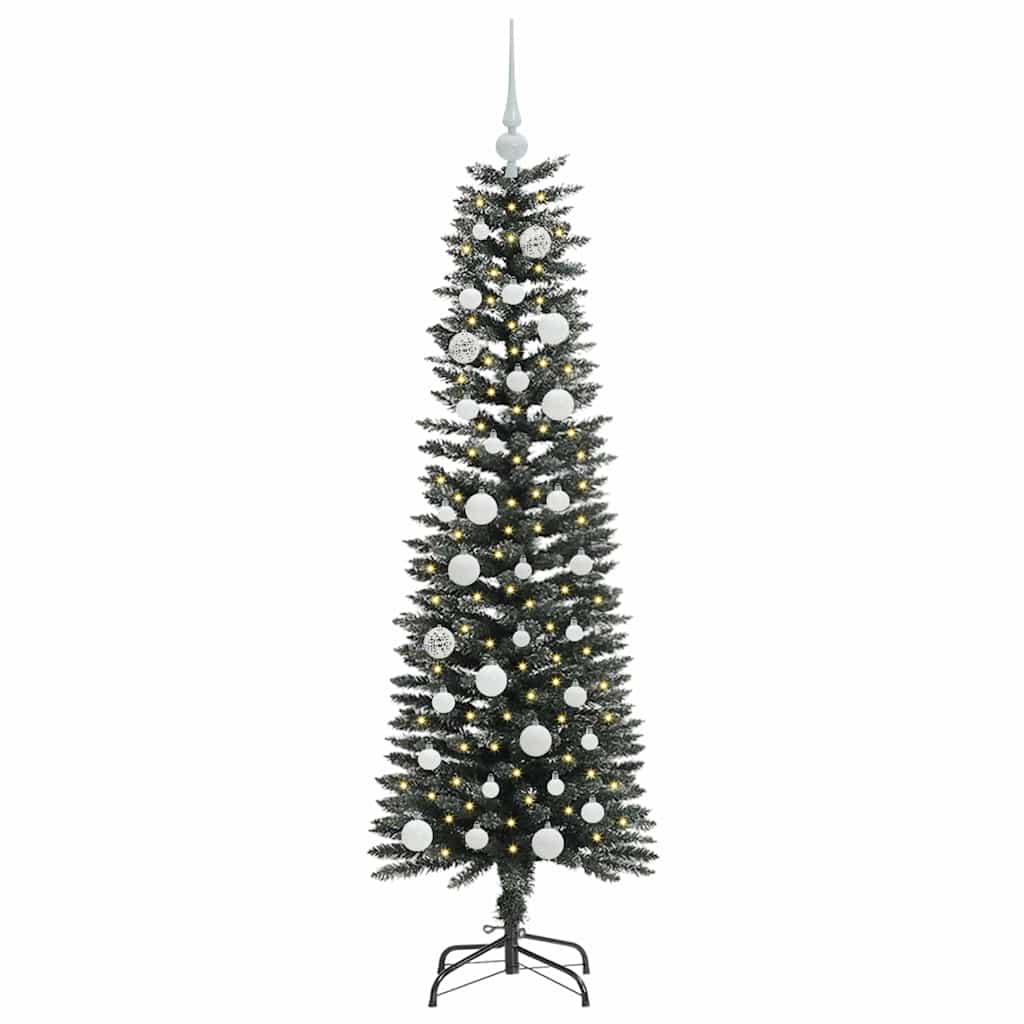 Kunstigt juletræ med stativ Grøn 150 cm PVC og plastik og stål