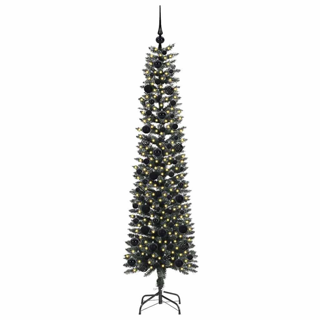 Kunstigt juletræ med stativ Grøn 180 cm PVC og plastik og stål