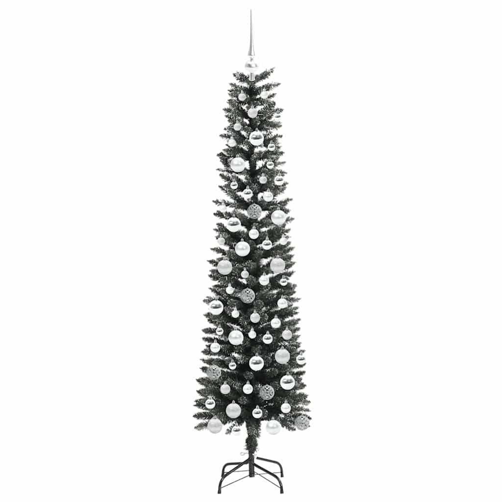 Kunstigt juletræ med stativ Grøn 180 cm PVC og plastik og stål