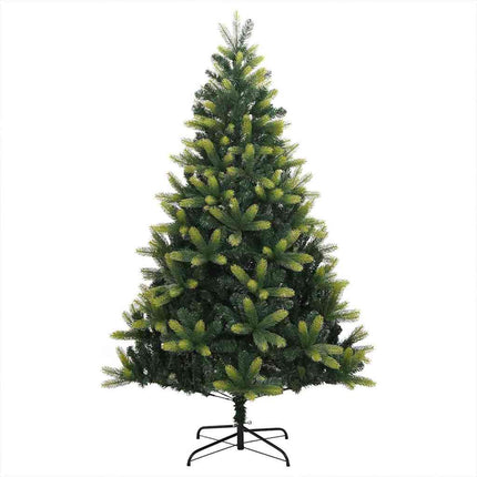 Kunstig Hengende Juletræ 300 LEDs Grøn 240 cm PVC og PE