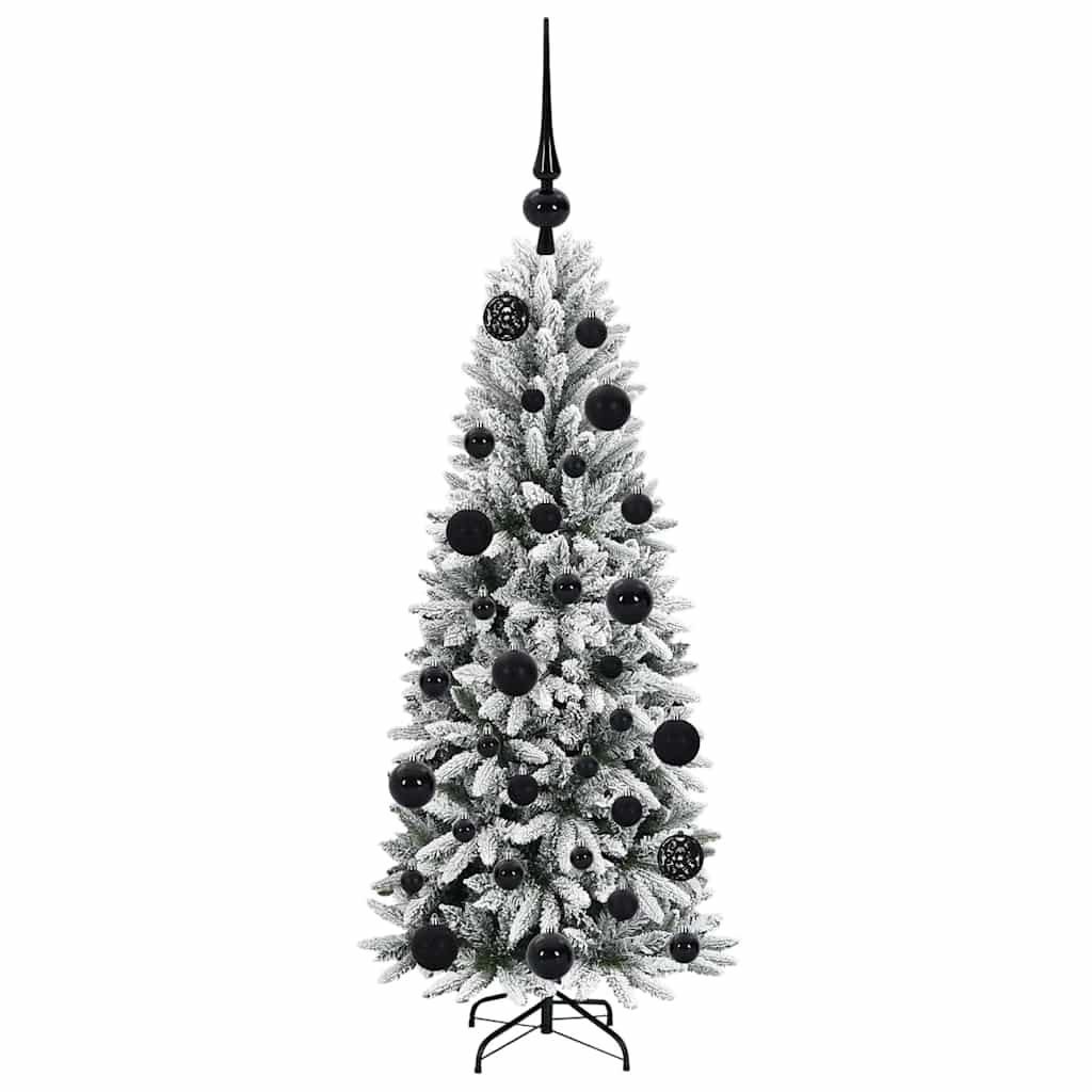Kunstigt juletræ Hvid 120 cm PVC og Plast og Stål og PE