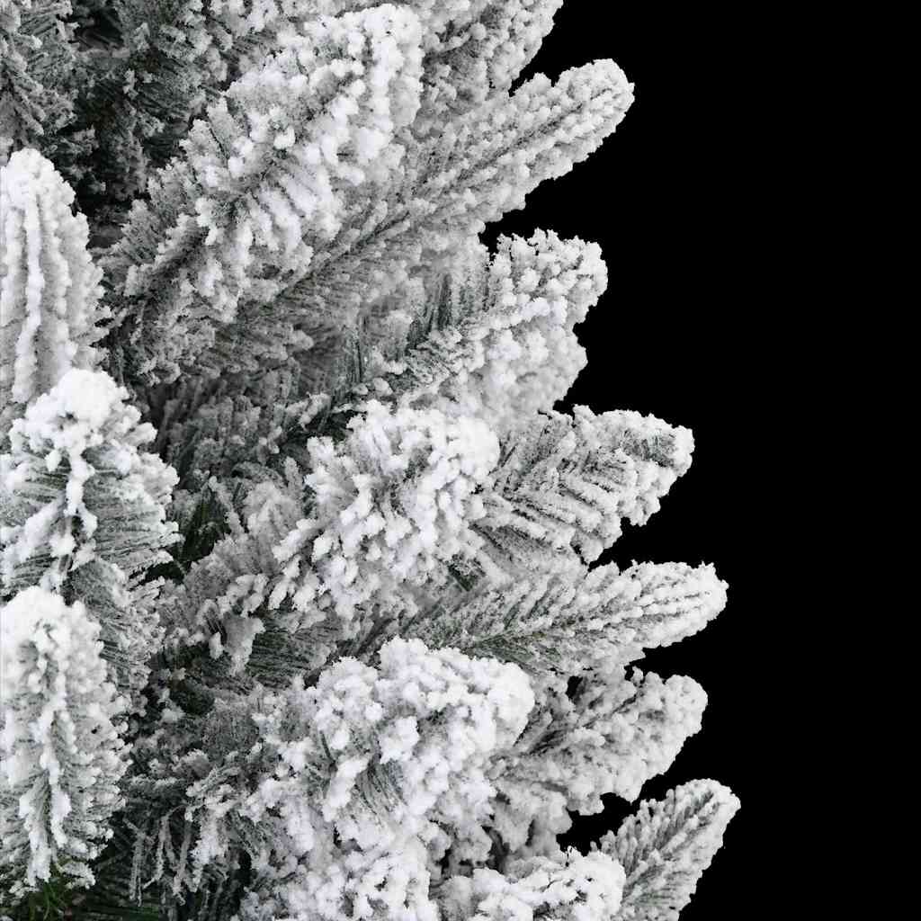 Kunstigt juletræ Hvid 180 cm PVC og Plast og Stål og PE