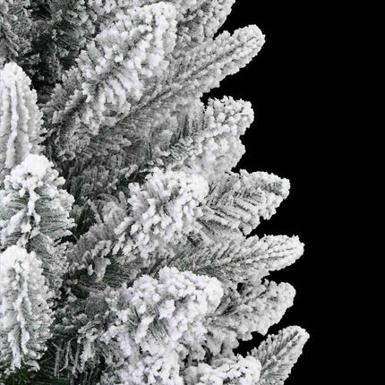 Kunstigt juletræ Hvid 240 cm PVC og plastik og stål og PE