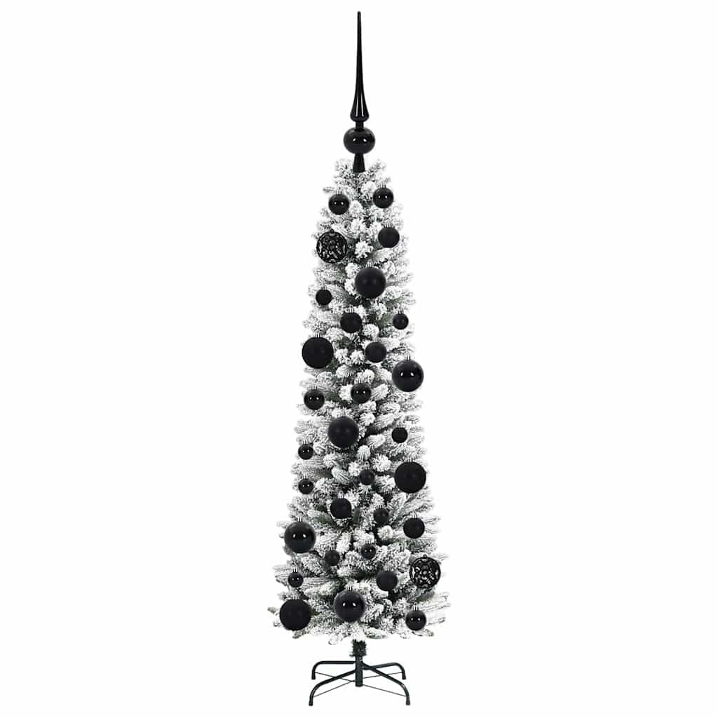 Kunstigt juletræ med stativ Hvid 120 cm PVC og metal og plast