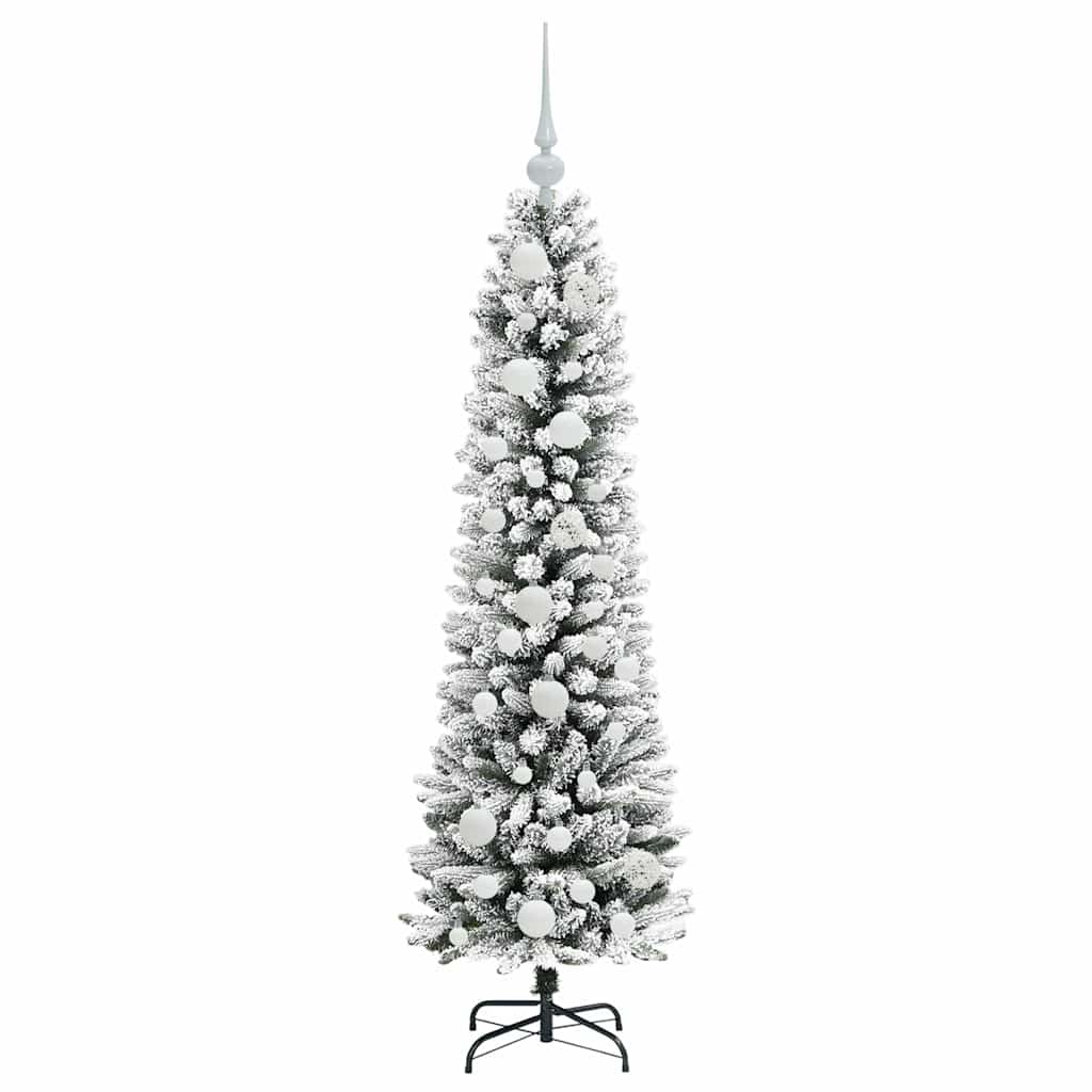 Kunstigt juletræ med stativ Hvid 120 cm PVC og metal og plast