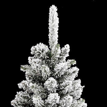 Kunstigt juletræ Hvid 210 cm PVC og metal og plast