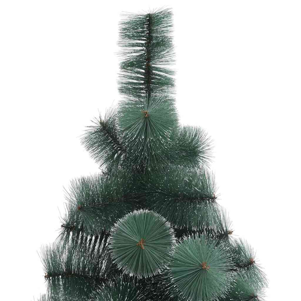 Kunstigt forlystet juletræ med kuglesæt Grøn 120 cm PET