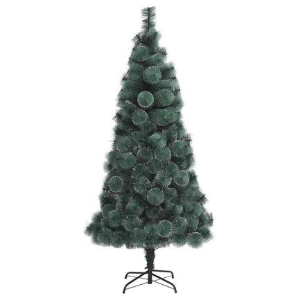 Kunstig forbelyst juletre med kuglesæt Grøn 150 cm PET