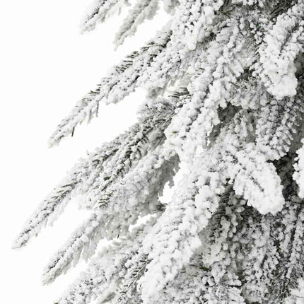 Juletræ med 150 LED'er med stativ Hvid 150 cm PE og Stål