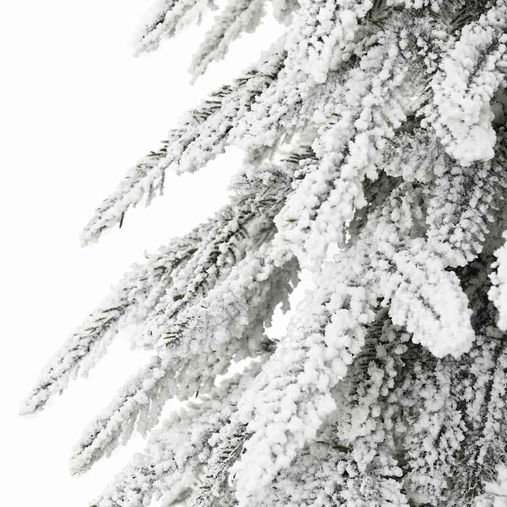 Juletræ med 300 LED'er med stativ Hvid 210 cm PE og Stål