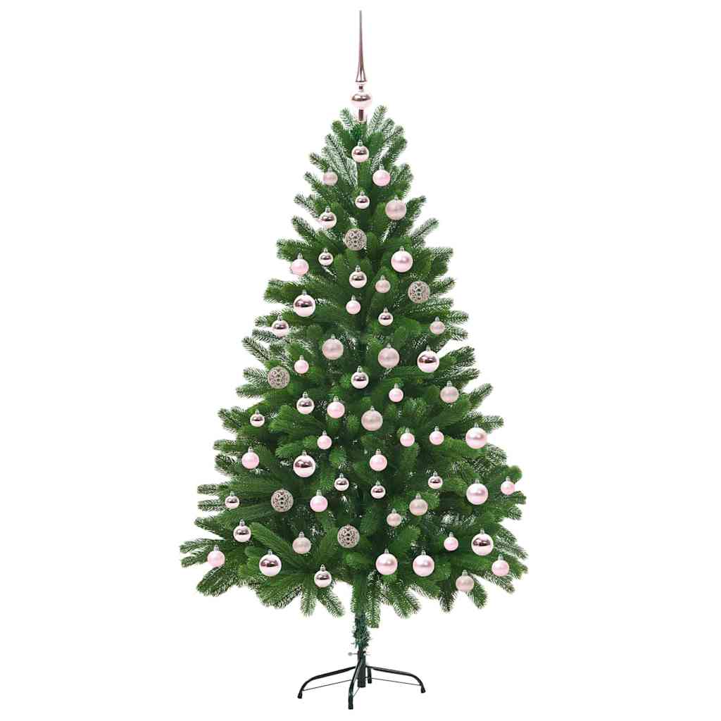 Juletræ med 300 LED'er med stativ Grøn 180 cm PE