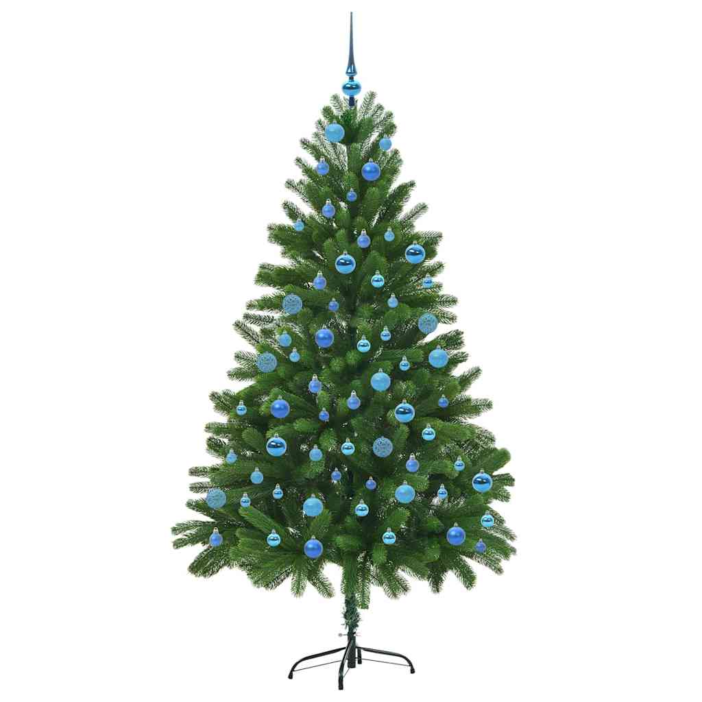 Juletræ med 300 LED'er med stativ Grøn 180 cm PE