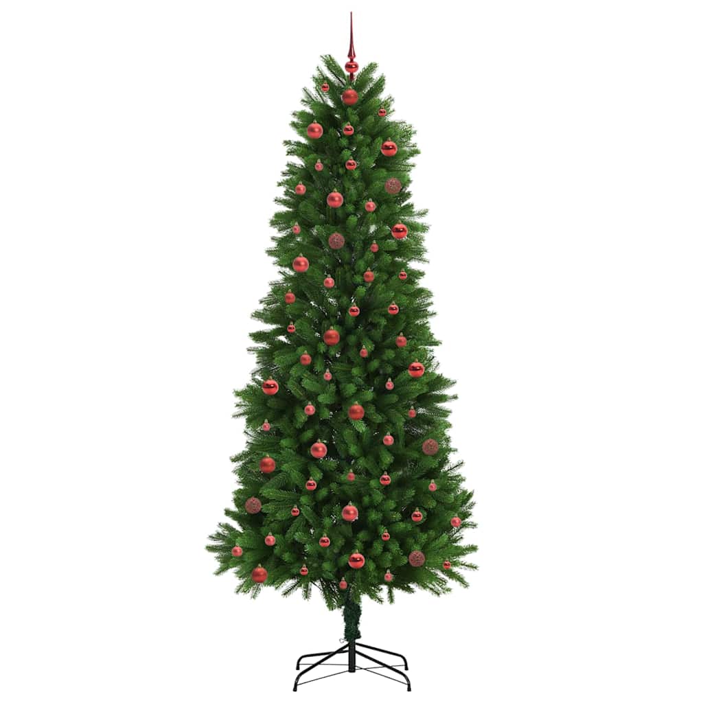 Juletræ med 300 LED'er med stativ Grøn 240 cm PE