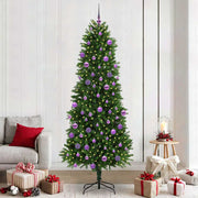 Juletræ med 300 LED'er med stativ Grøn 240 cm PE