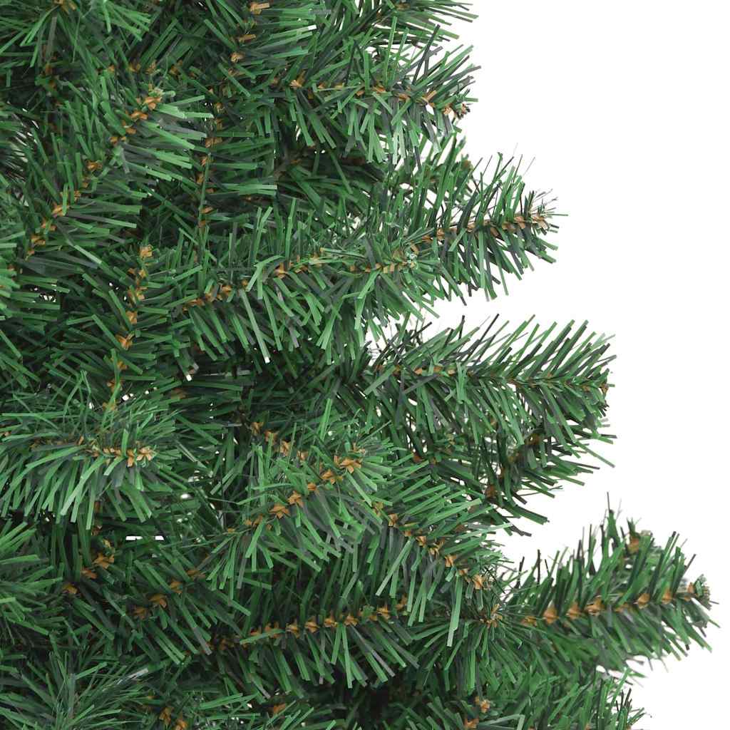 Juletræ med 150 LED'er med stativ Grøn 150 cm PVC