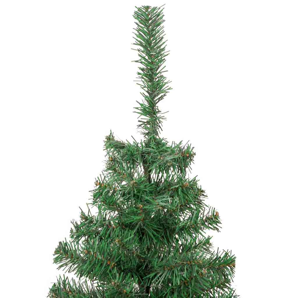 Juletræ med 150 LED'er med stativ Grøn 150 cm PVC