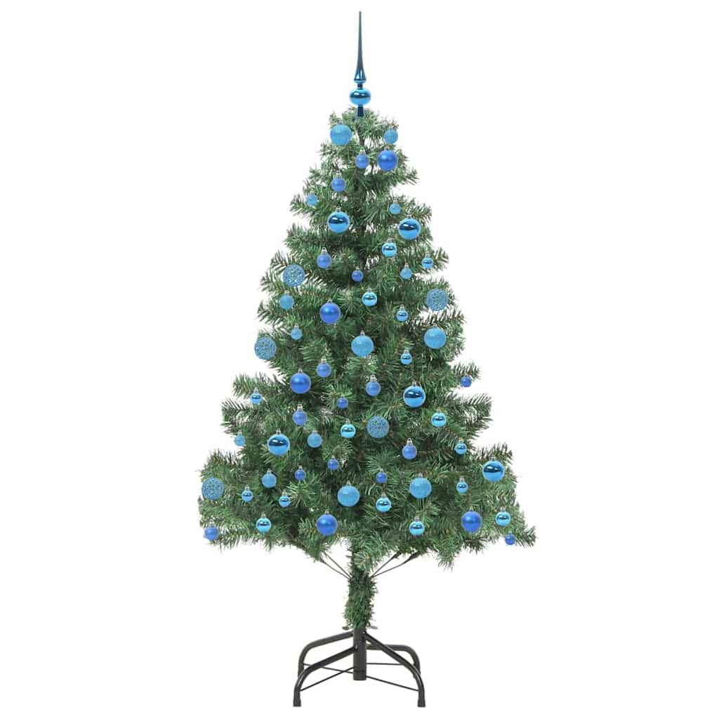 Juletræ med 300 LED'er med stativ Grøn 180 cm PVC