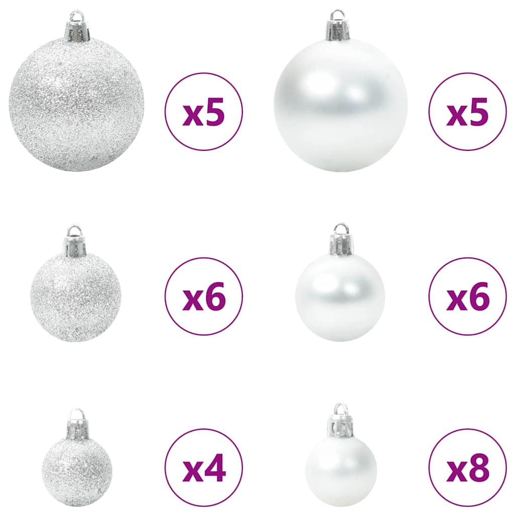 Juletræ med 150 LED'er med stativ Sort 120 cm PVC