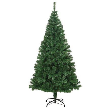 Kunstigt juletræ med stativ Grøn 180 cm PVC og Stål og Plastik