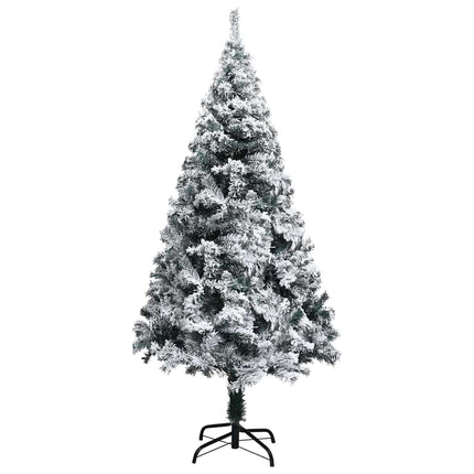Kunstigt juletræ med stativ Hvid 120 cm PVC og Stål og Plastik