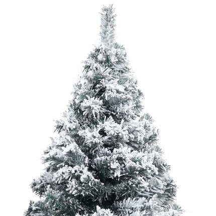 Kunstigt juletræ med stativ Hvid 120 cm PVC og Stål og Plastik