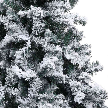 Kunstigt juletræ Hvid 240 cm PVC og Stål og Plastik