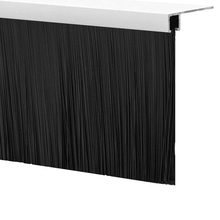 Skruemonterede dørbørste tætninger 2 pcs Hvid 100 cm