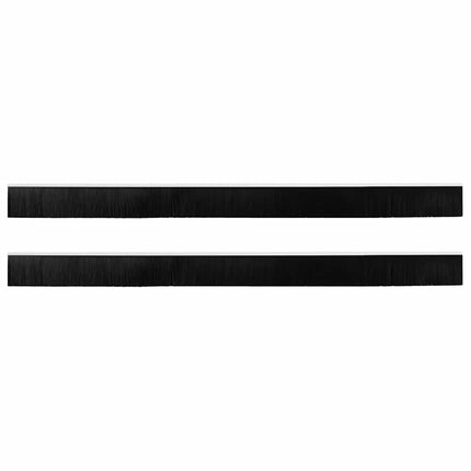Skruemonterede dørbørste tætninger 2 pcs Hvid 100 cm