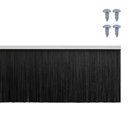 Skruemonterede dørbørste tætninger 2 pcs Hvid 100 cm