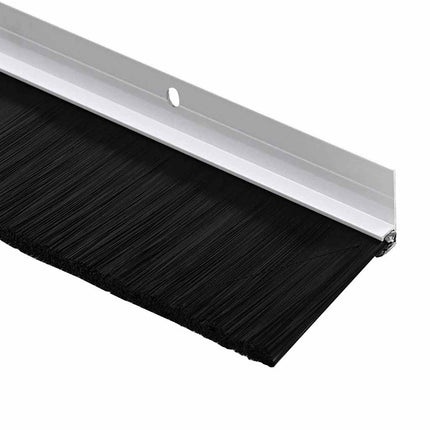 Skruemonterede dørbørste tætninger 12 pcs Hvid 100 cm