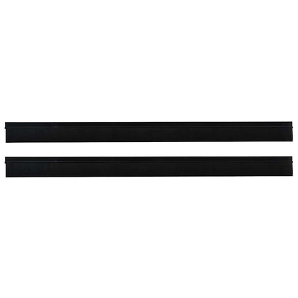 Selvklæbende dørbørstetætninger 2 pcs Sort 100 cm