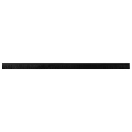 Selvklæbende dørbørstetætninger 2 pcs Sort 100 cm