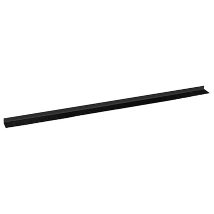 Selvklæbende dørbørstetætninger 6 pcs Sort 100 cm
