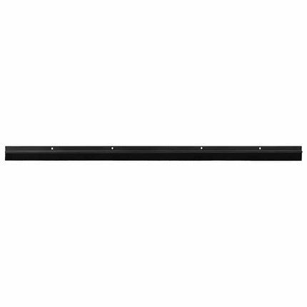 Skruemonterede dørbørste tætninger 2 pcs Sort 100 cm