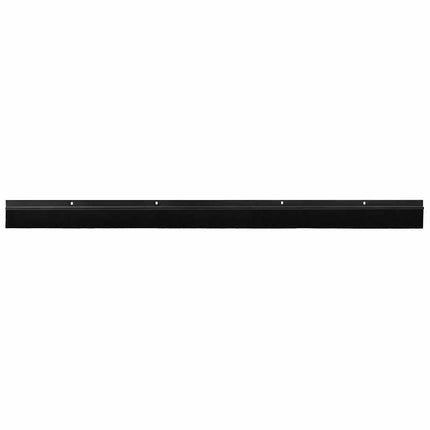 Skruemonterede dørbørste tætninger 2 pcs Sort 100 cm