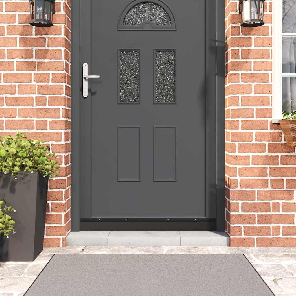 Skruemonterede dørbørste tætninger 2 pcs Sort 100 cm