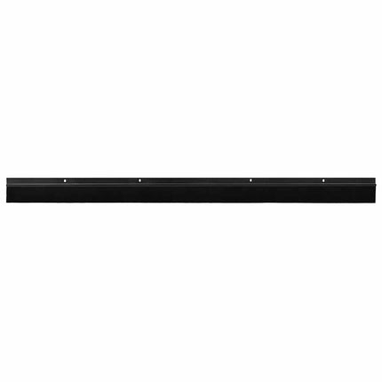 Skruemonterede dørbørste tætninger 6 pcs Sort 100 cm