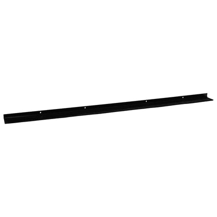 Skruemonterede dørbørste tætninger 6 pcs Sort 100 cm
