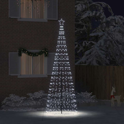 LED juletræ EKENAS 400 cm 800 LED'er Kold hvid Stål Kold hvid