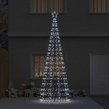 LED juletræ EKENAS 400 cm 800 LED'er Kold hvid Stål Kold hvid